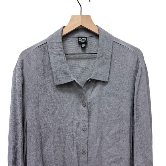 Eileen Fisher Pants and Button Down Shirt Set Rayon Women’s Size L/2X - Picture 8 of 14